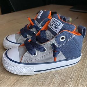 Converse mid toddler slip ons
